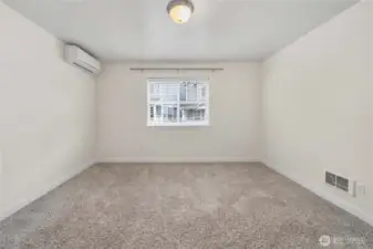 Upstairs bedroom with private bathroom and walkin closet