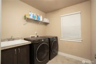 Upstairs laundry to make the chore of laundry a bit more bearable.