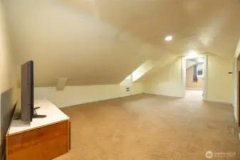 Large bonus/family room upstairs