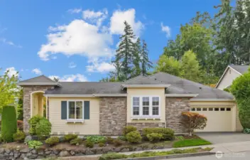 Attached 2-car garage makes access a snap.  Only a single step from the garage into the home for easy access.