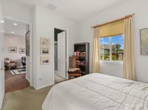 With a dedicated bathroom this is a perfect spot for guests.