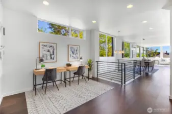 Spacious, open, and bright main level