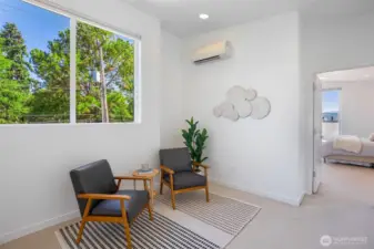 Landing area on the 3rd floor can be use an exercise space or reading nook