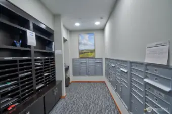 Mail and cubbies for internal communications too.