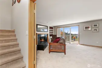 Down stairs has room to grow and tons of storage