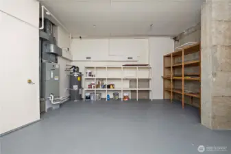 Extra storage space in the utility room