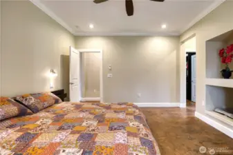 Spacious primary bedroom on the main floor.