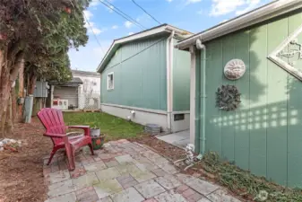 Room for a nice seating area in the back yard