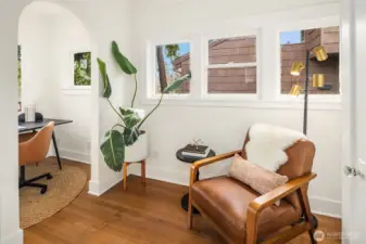 Light filled office/bonus room on main floor