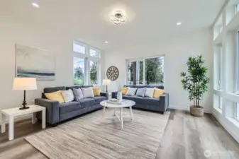 Main floor living room. Plenty of room for your preferred furniture configuration. This townhome is larger than most at 1742 square feet!