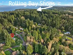 A hop, skip and a jump - just over a mile - to the popular Rolling Bay amenities of Via Rosa Italian Market, Bay Hay and Feed, Briney Bagels and more.