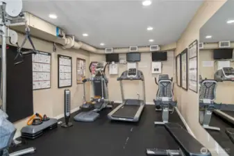 Fitness center is just one of the many amenities waiting for you to enjoy.
