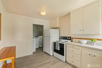 Kitchen with access to the mud room/laundry room