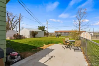 Patio for entertaining