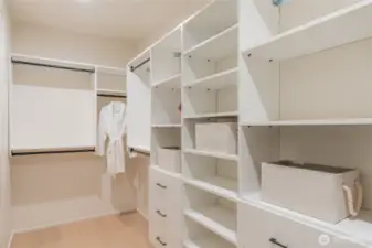 Primary walk-in closet