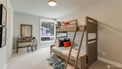 3rd of 4 bedrooms on the 2nd Level (photo is of the Model Home)