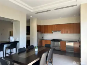 Club room has a fully appointed kitchen