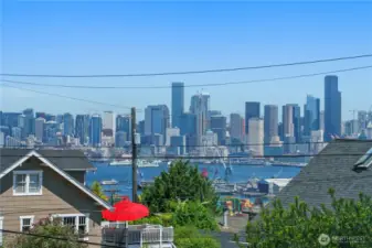 Located on the quiet North end of 35th with views of Mount Rainier, the Cascades, bay and city skyline.