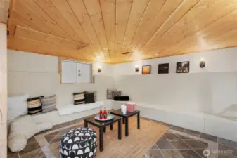 Basement area offers a cozy spot to hang out, have game night, create a yoga studio. The possibilities are endless.