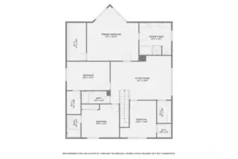 Upstairs floor plan