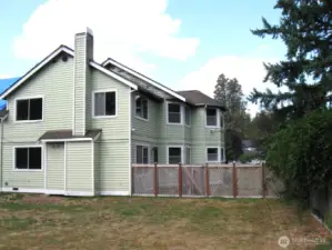 South side of the home