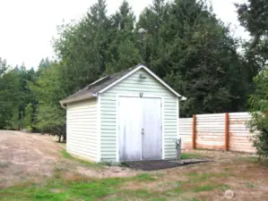Outbuilding with a skylight is perfect for storage or a studio