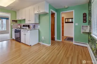 Updated flooring through kitchen and hall