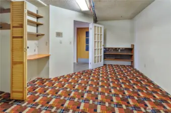 Versatile den space off the laundry