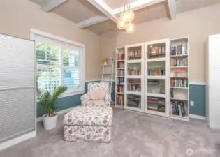 Beautiful wood-wrapped windows throughout this quality-built home.
