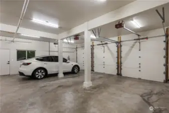 3 Car Garage with EV Charger.