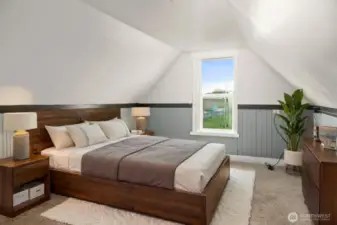 Master Bedroom Upstairs Virtually Staged