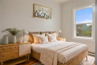 1st Bedroom Virtually Staged