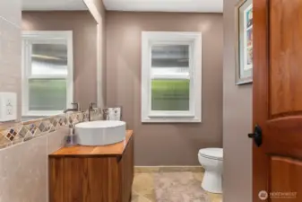 Main Floor half bath.