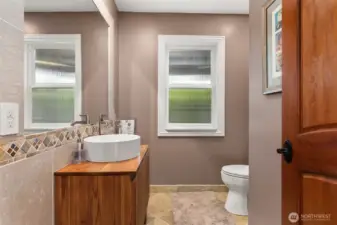 Main Floor half bath.