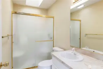Upstairs Primary Bathroom with Walk In Shower