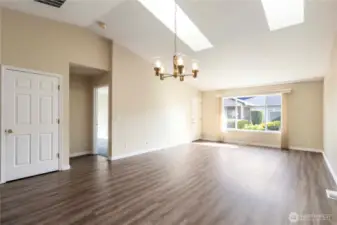 Family Room/Dining Room View from Kitchen