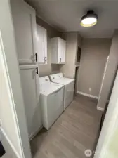 Laundry room leads to rear entrance