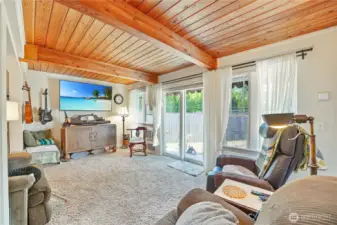 Family room extension with access to backyard