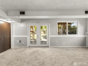 lower level flex space