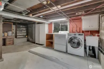 A basement to be proud of! Door to backyard; "daylight" basement.  8' ceilings.  DRY!!!