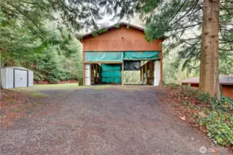 The detached carport is 50' long