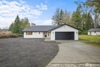 New Landscaping Finished with Hydroseeding