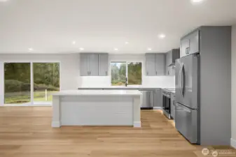 New stainless steel appliances