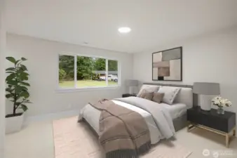 Second Bedroom (Image Virtually Staged)