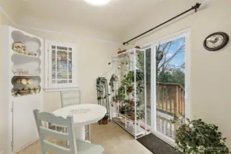 Enjoy your morning coffee in your delightful breakfast nook