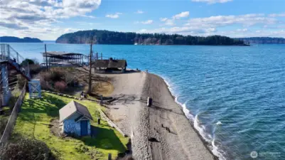 Saltar's Beach offers awesome views and fresh salt air