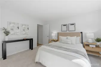 Another look at the beautiful primary suite.