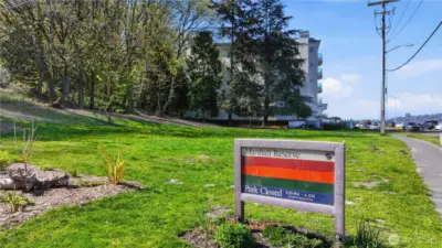 Here is the Marshall Reserve Park in front of the Alii Kai Condominium main entry which our home overlooks for the expansive openness & privacy to enjoy the views & boat traffic.