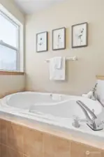 Huge soaking tub
