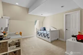 The second bedroom on the main level.